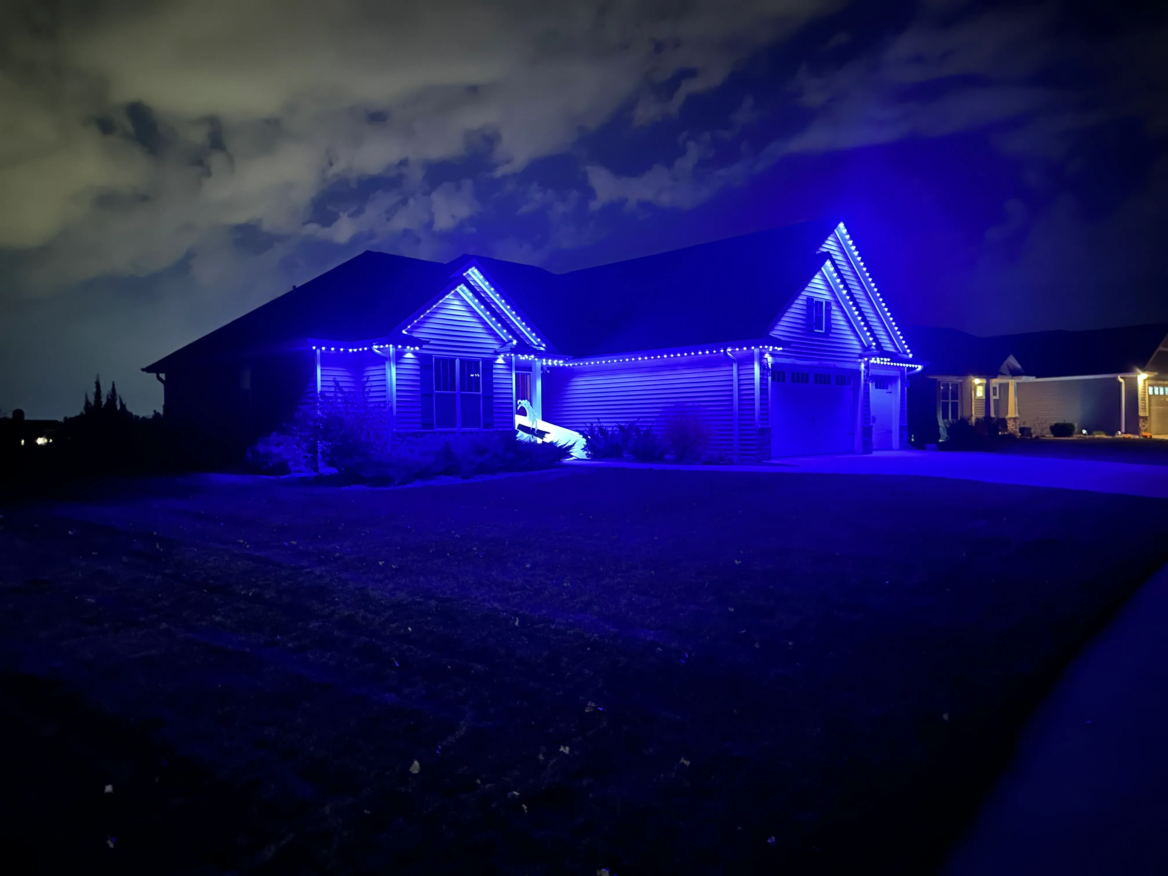 Permanent track lighting installation