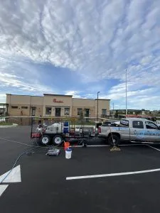 Restaurant exterior washing